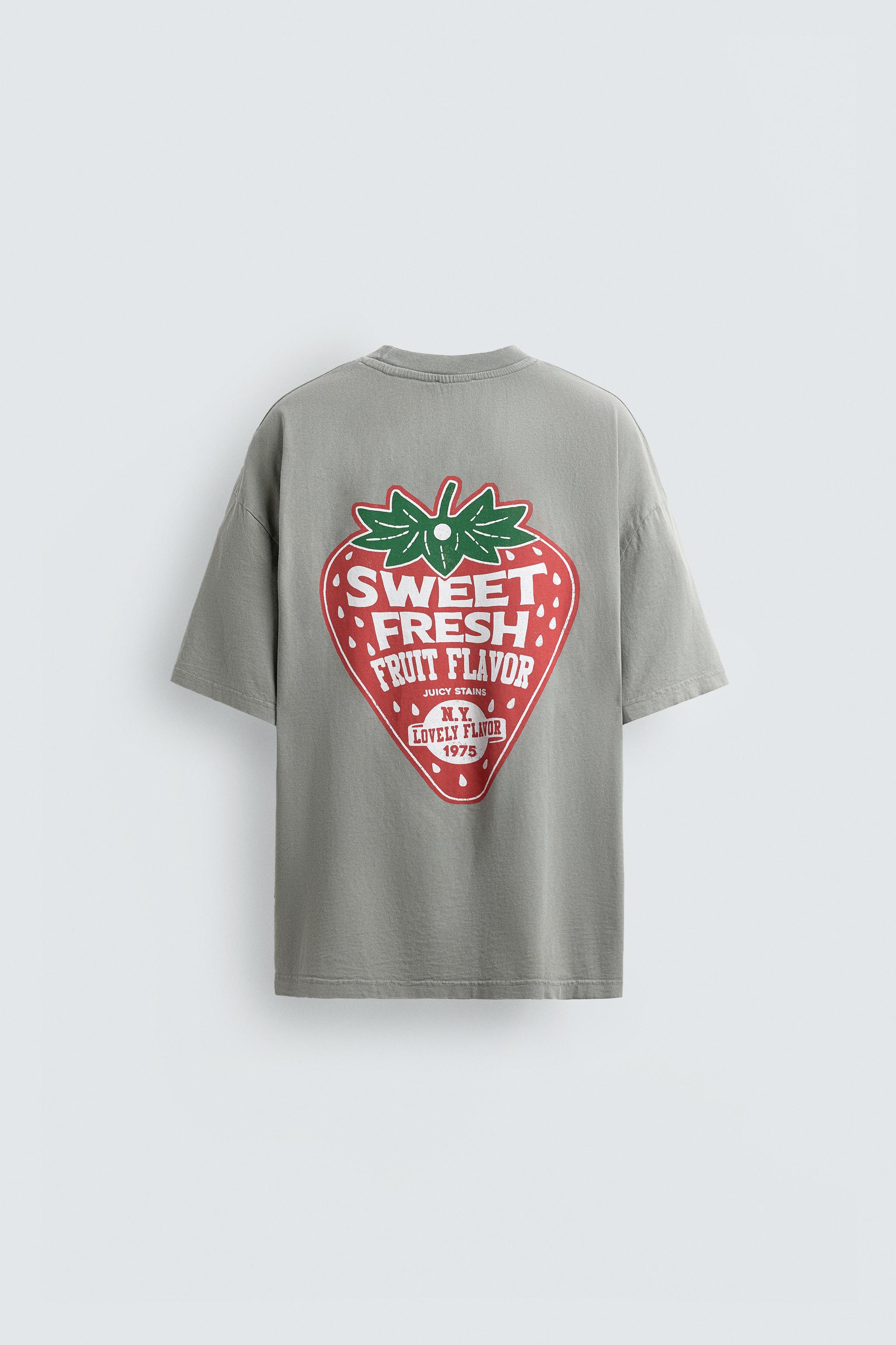 WASHED COMBINED PRINT T-SHIRT